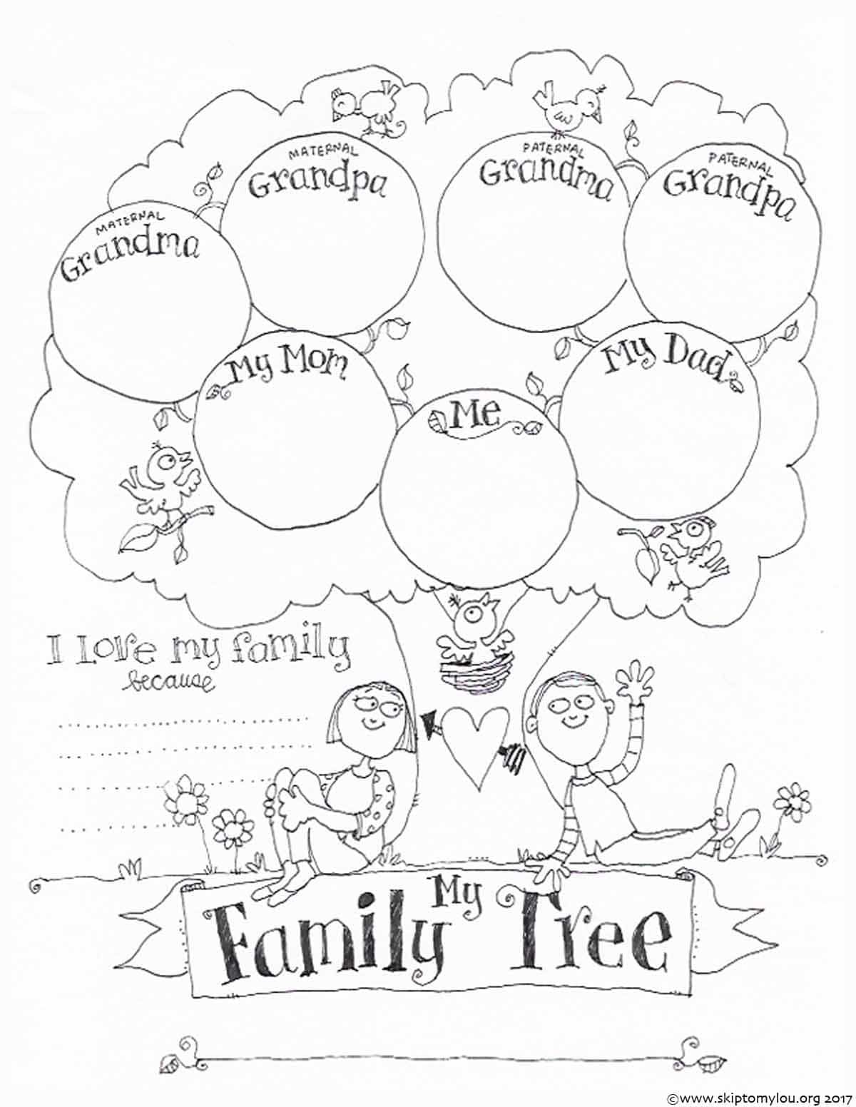 Free Printable Family Tree Sheets